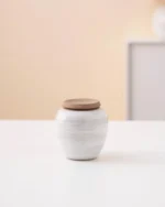 Hand-painted Cute Bunny Ceramic Tea Canister with Lid 120ml