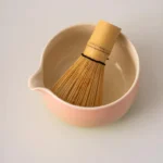 Hand-painted Gradient Pink Ceramic Matcha Bowl Set Unique Matcha Whisk Gift Set 450ml